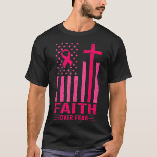 Camiseta Fé Sobre Medo Sinalizador Americano Sinalizador Ro