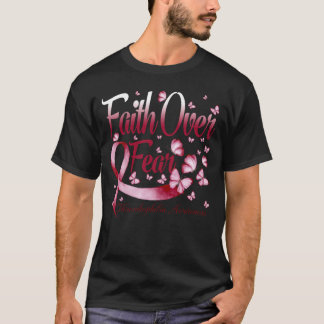 Camiseta Fé Sobre Medo Trombofilia Sensibilização Borboleta
