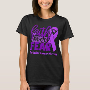 Camiseta Fé sobre o medo da consciência testicular do Cance