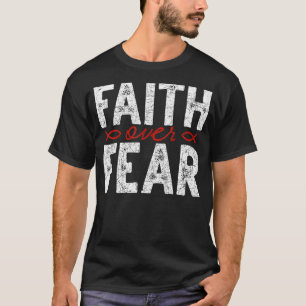 Camiseta Fé sobre o medo de Jesus Cristo salvador de Deus c