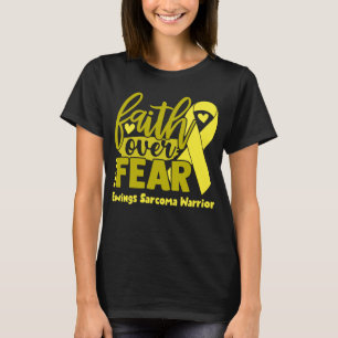 Camiseta Fé Sobre o Medo Ewing Sarcoma Consciência