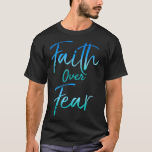 Camiseta Fé sobre o Medo Vintage - Cristo Inspiracional Bol