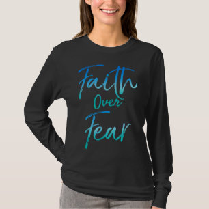 Camiseta Fé sobre o Medo Vintage - Cristo Inspiracional Bol