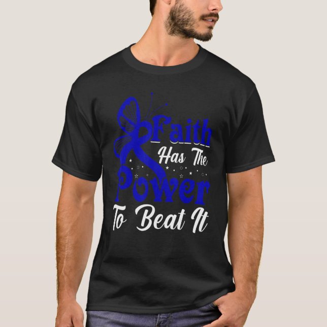 Camiseta Fé Tem O Poder De Bater Na Artrite Juvenil (Frente)