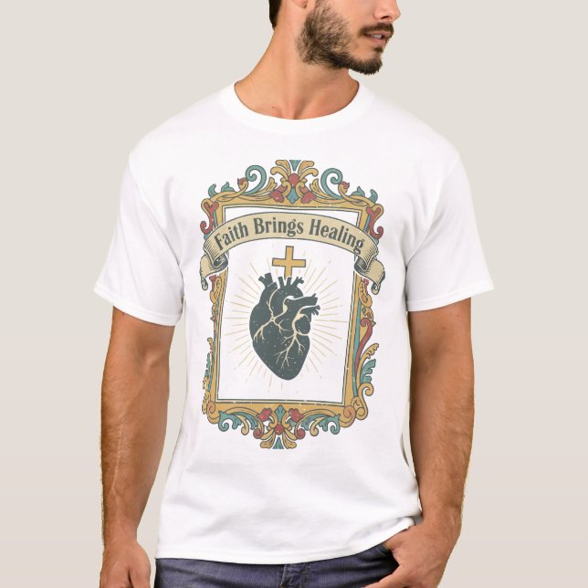 Camiseta Fé Traz CuraCamiseta (Frente)