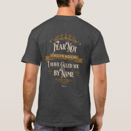 Camiseta "Fear Not" Gold Cross Vintage Scripture
