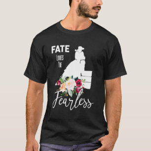 Camiseta Fearl Branco-Floral-Coral-Rodeo-Barrel-Oeste