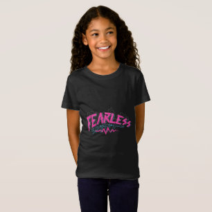 Camiseta Fearless Girl Power Citação Inspiradora Gráfico In