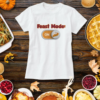 Camiseta Feast Mode Autumn Thanksgiving Christian T-Shirt