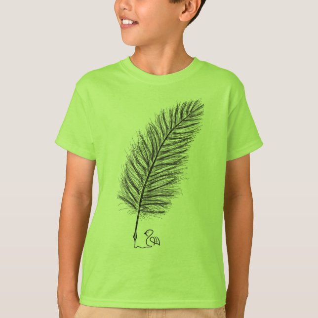 Camiseta Feather Quill a voz dos pensamentos e emoções (Frente)