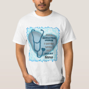 Camiseta Febre Azul, enfermeira geriátrica