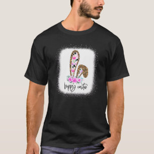 Camiseta Febre Baleeira de Páscoa Floral de Leopardo Sangra