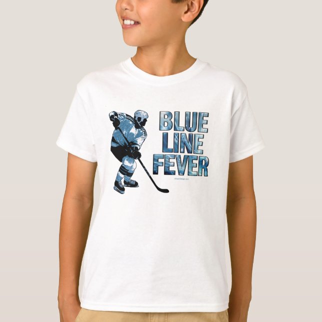 Camiseta Febre da Linha Azul (Hockey) (Frente)