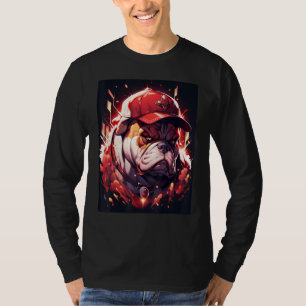 Camiseta Febre de Beisebol Bulldog Mostre a Devoção dos Seu