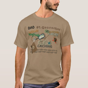 Camiseta Febre de Geocache do pai