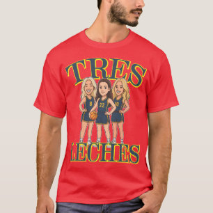 Camiseta Febre de Tres Leches basquete feminino arte de fã