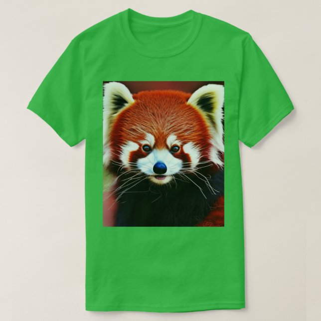 Camiseta Fechamento de Pandas Vermelhas de Panda Vermelha (Frente do Design)