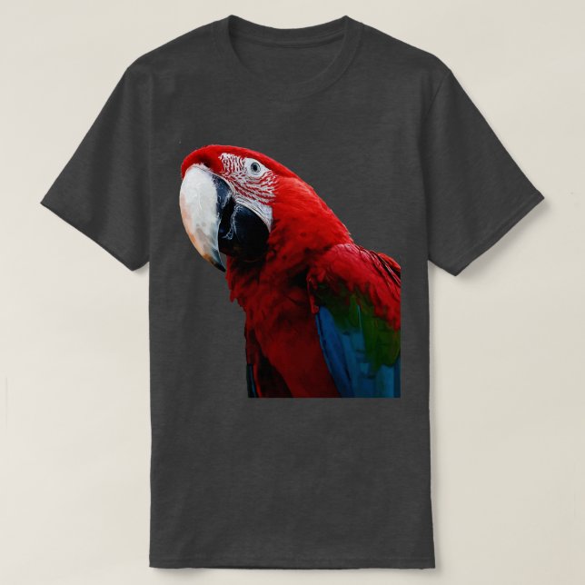 Camiseta Fechamento De Um Papagaio De Mata Verde (Frente do Design)