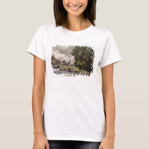 Camiseta Fechamento e moinho de John Constable Dedham
