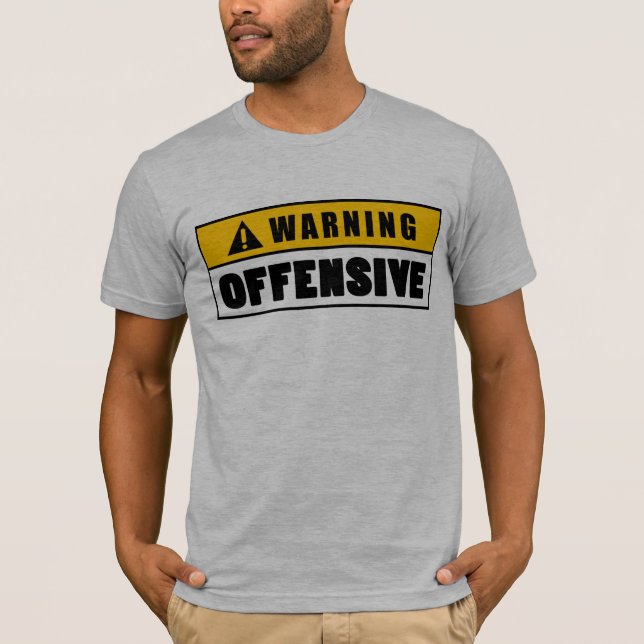 Camiseta Fechamento ofensivo de advertência (Frente)