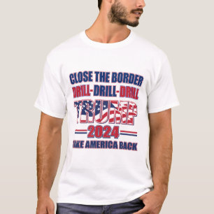 Camiseta Fechar a Fronteira Broca Broca broca