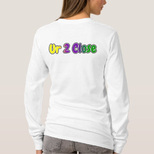 Camiseta Fechar Cores De Mardi Gras