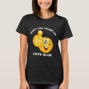 Camiseta Feche A Boca Votar Azul Reeleger Biden Preside