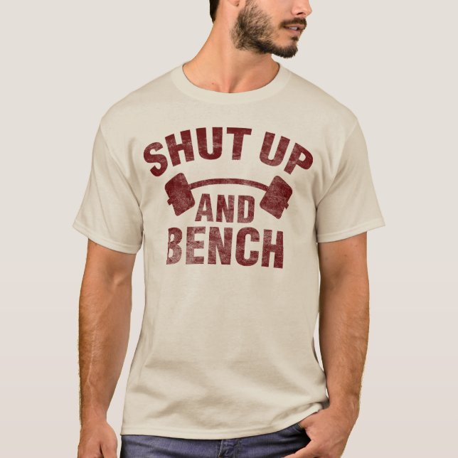 Camiseta Feche acima e Bench (Frente)