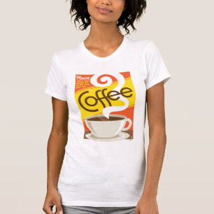 Camiseta Feche acima o café