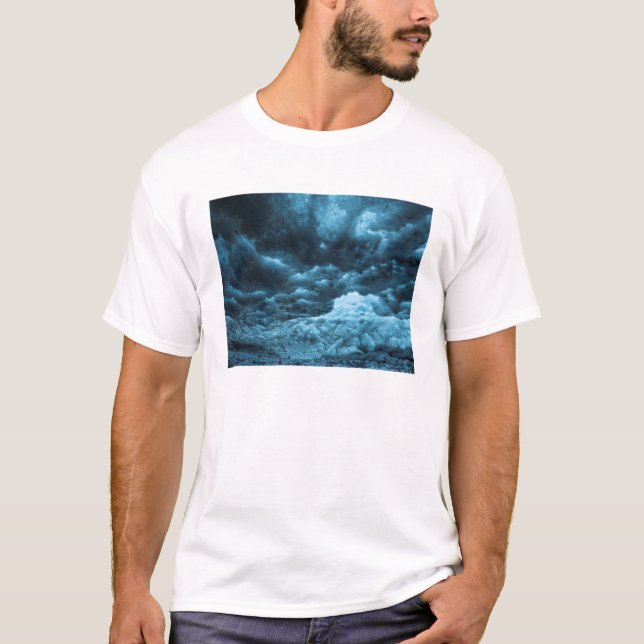 Camiseta Feche o gelo azul, Islândia (Frente)