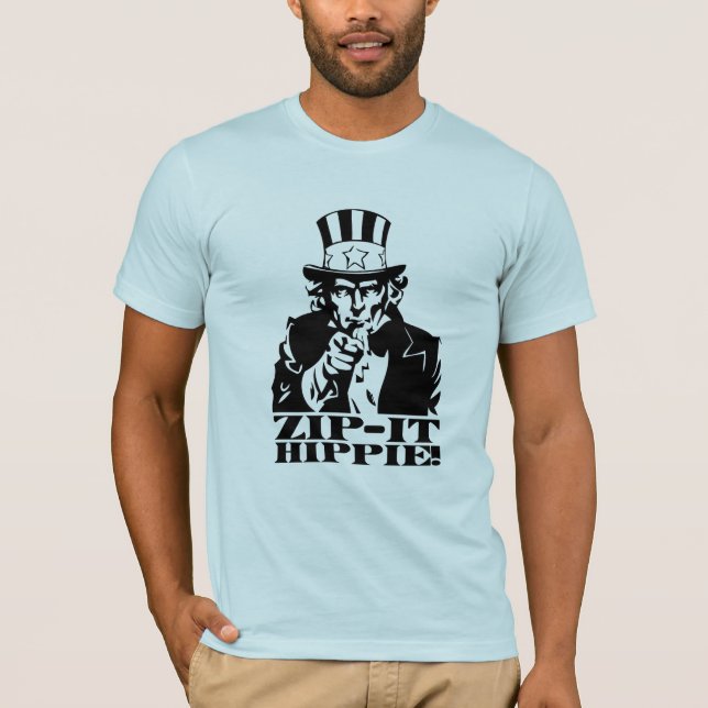 Camiseta Feche-o Hippie! (Frente)