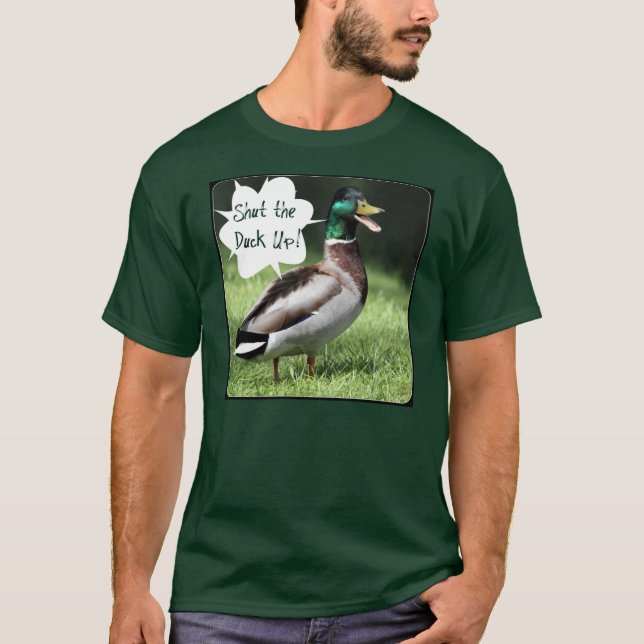 Camiseta Feche o pato acima (Frente)