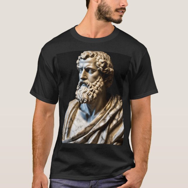 Camiseta Fecho da Estátua Romana de Aristóteles T-Shirt (Frente)