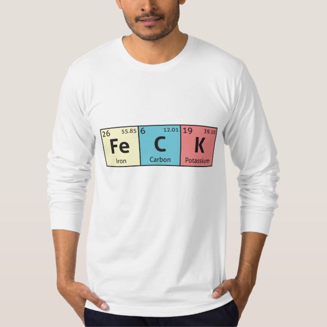 Camiseta 'Feck' comedy science t-shirt (Frente)