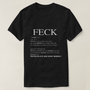 Camiseta Feck Irish Definition engraçado patrick day