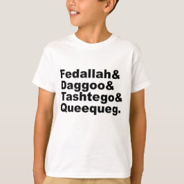 Camiseta Fedallah Daggoo Tashtego Queequeg | Amigos de Moby