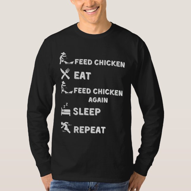 Camiseta Feed Chicken Smart Chicken Egg   (Frente)