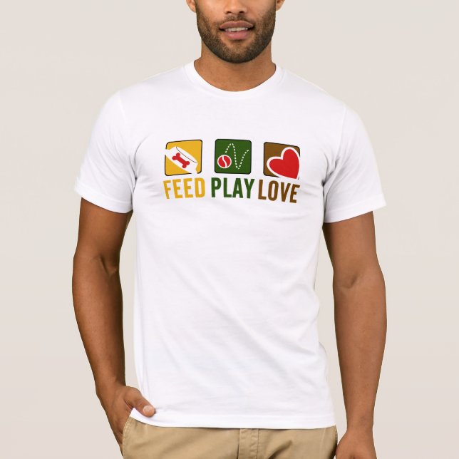 Camiseta feed play love (Frente)