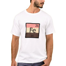 Feedee Ferro Fe Mesa Periódica T-shirt de feedist