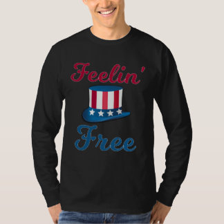 Camiseta Feelin Free 4th Of July American Freedom 3