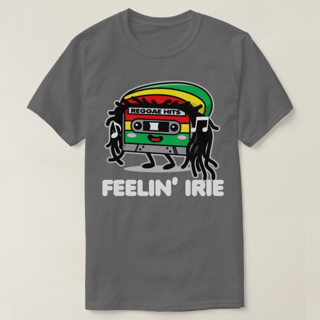 Camiseta Feelin Irie Cassette Tape Kawaii Reggae (Frente do Design)