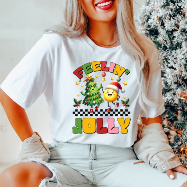 Camiseta Feelin Jolly Christmas T-Shirt (Criador carregado)