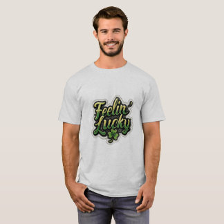 Camiseta Feelin’ Lucky Shamrock T-Shirt – Fun St. Patrick’s