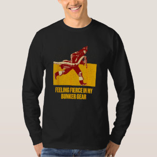 Camiseta Feeling Fierce in My Bunker Gear Firefighter Humo