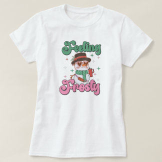 Camiseta Feeling Frosty Retro Snowman 