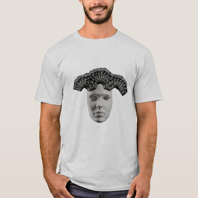 Camiseta Feelings – Dark Aesthetic Mask & Texture Abstract  (Frente)