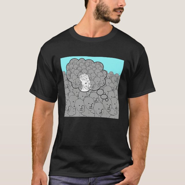 Camiseta Feels Guy Wojak Meme Doomer (Frente)