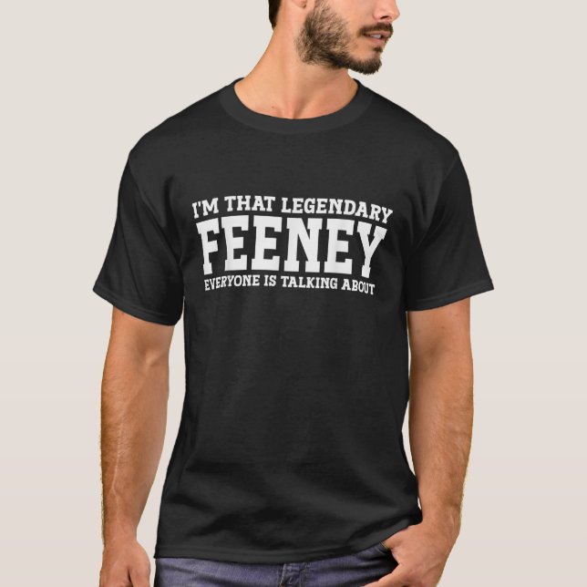 Camiseta Feeney Surname Funny Team Family Feeney (Frente)