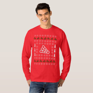 Camiseta Feia de Badminton de Natal