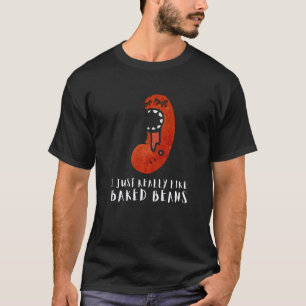 Camiseta Feijão Cozido Feijão Enlatado E Vegetariano Vegano